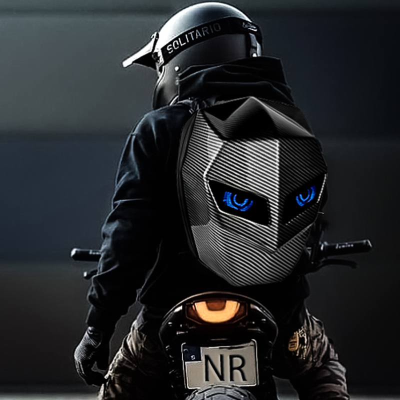 Motorcycle Gear Backpack - NR SPARK Motorcycle Backpack LED Eyes